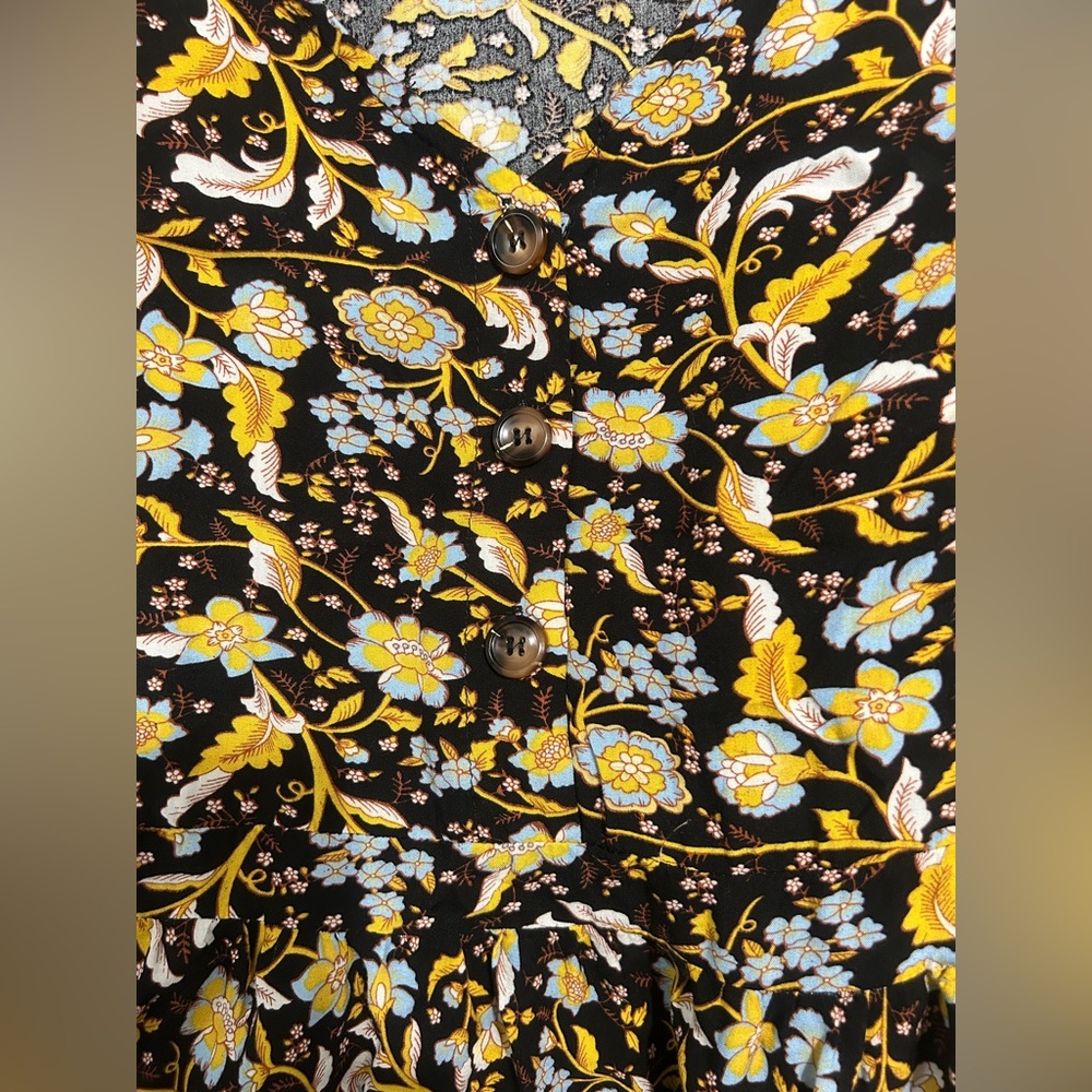 SHEIN Unity All Over Floral Print Flounce Sleeve A-Line Dress - Picture 6 of 11